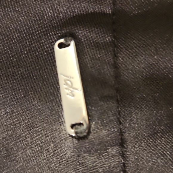 Up~ Slimming Black Pants With Silver Sparkle On Each Side Size 10 - Picture 6 of 7